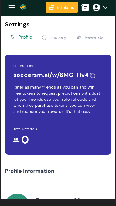 Referral and Redeem Free Gift Tokens .